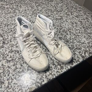 Vans Men’s White High-Top Skate Shoes